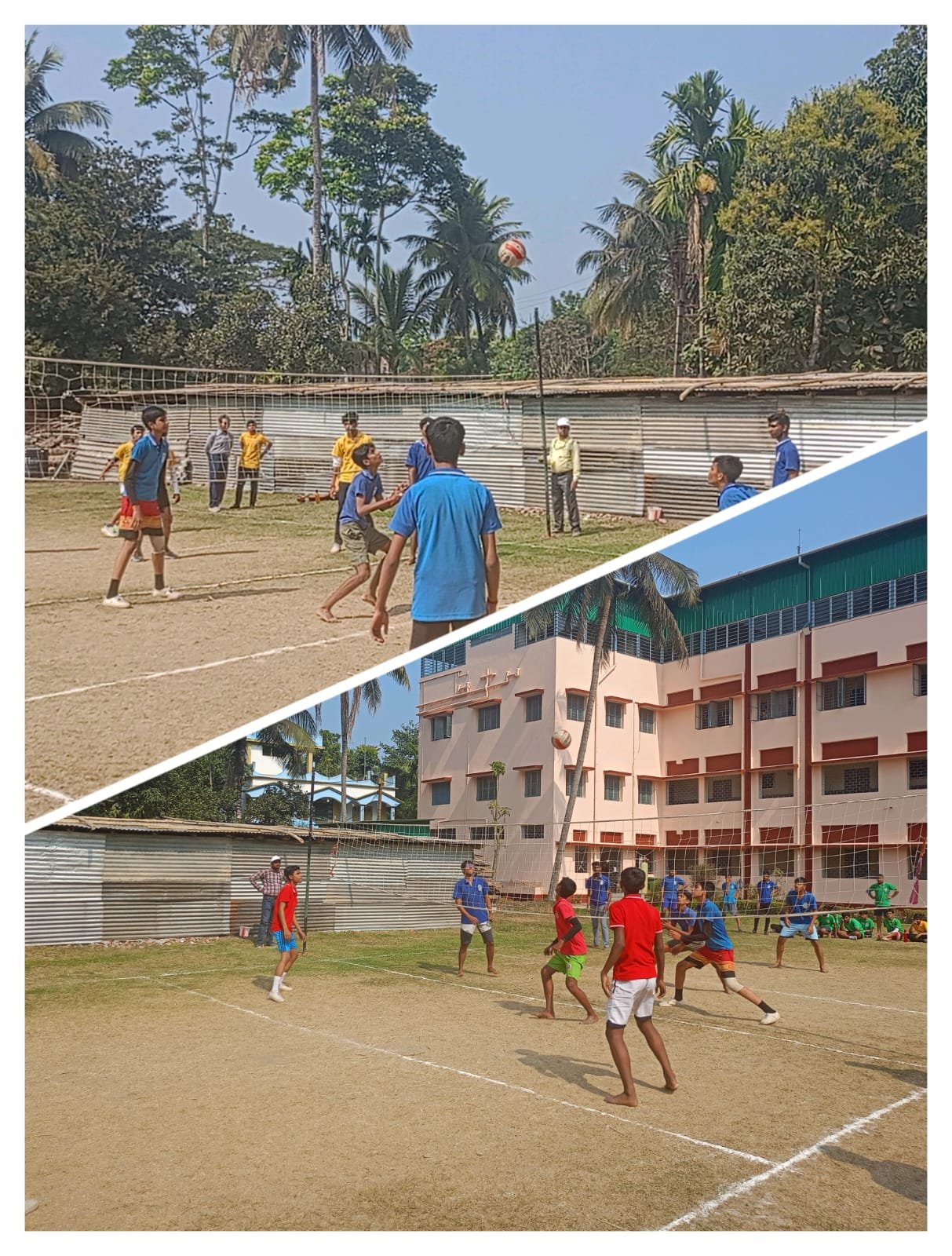 Inter house throwball & volleyball match